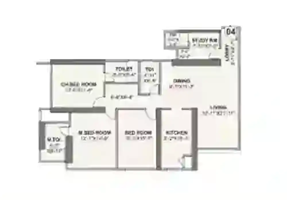 3.5 BHK 1565 SQ.FT.